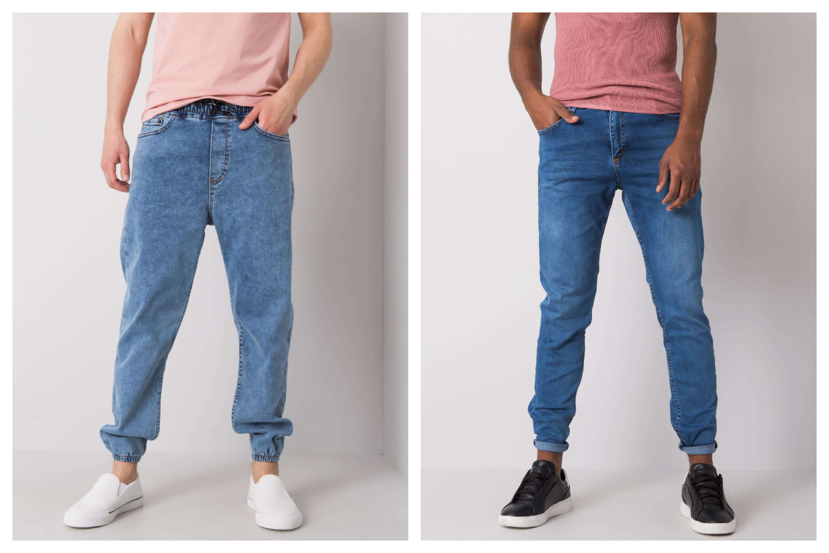Szerokie spodnie jeansowe w kolorze jasnoniebieskim 