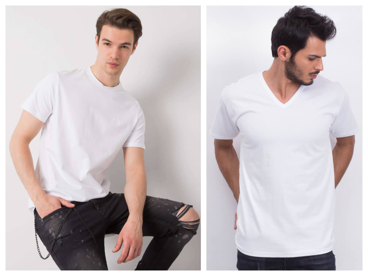 Biały klasyczny t-shirt męski – must have w szafie każdego mężczyzny